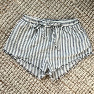 Stripe Drawstring Shorts